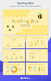 Download And Edit This Funny Spelling Bee Google Slides Theme And Ppt Template For Your Competitio Presentation Template Free Spelling Bee Google Slides Themes