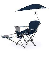 sklz sport brella recliner folding chair w umbrella footrest beach chair with canopy best beach chair folding chair