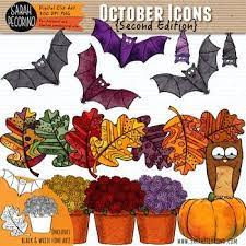 October Clip Art Second Edition Clip Art Borders Clip Art Fall Doodles