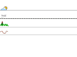 Sky Line Grass Line Writing Paper In 2020 Fundations Writing Lines Letter Worksheets