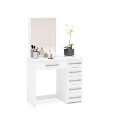 This kirkwood bedroom makeup vanity set with mirror is constructed from mdf board and is sturdy and durable. Everly Quinn Luckett Vanity Set With Stool Wayfair In 2021 Bedroom Makeup Vanity Small Bedroom Vanity Vanity