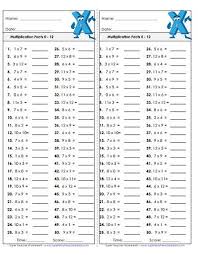 Multiplication 0 12 Printables Math Fact Worksheets Printable Multiplication Worksheets Multiplication Worksheets