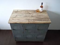 Showing results for vintage metal kitchen cabinets. Vintage Metal Lockers With Reclaimed Wood Top On Casters Industrial Bar Storage Cabinet Rustic Storage Cabinets Industrial Storage Cabinets Metal Lockers