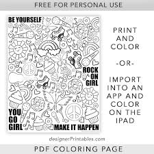 Find all the coloring pages you want organized by topic and lots of other kids crafts and kids activities at allkidsnetwork.com. Free Printable Coloring Page Girl Motivational