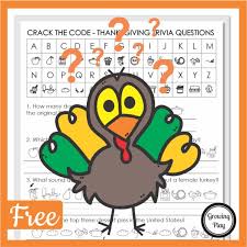 Did you know 'jingle bells' was originally a thanksgiving song? Thanksgiving Trivia Printable Free Puzzle To Solve Growing Play