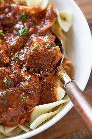 Beef Goulash The Cozy Apron Recipe In 2020 Eastern European Recipes Beef Goulash Beef Dinner