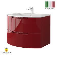 Get 5% in rewards with club o! Latoscana 29 Oasi Modern Bathroom Vanity Color Glossy Red