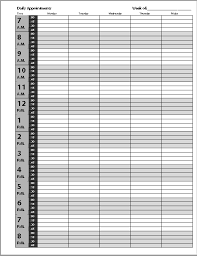 This simple hotel reservation manager is useful for managing the availability of rooms in the hotel. 5 Free Appointment Schedule Templates In Ms Word And Ms Excel
