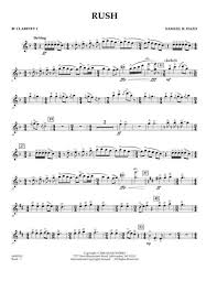 Rush e for 1 hour. Rush Bb Clarinet 1 By Samuel R Hazo Digital Sheet Music For Concert Band Download Print Hx 320116 Sheet Music Plus