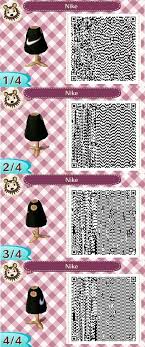 I Followed A Design For The Nike Symbol And Made It Into A Tank First Qr Code Created Animal Crossing Qr Animal Crossing 3ds Animal Crossing Hair