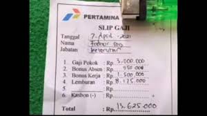 Slip gaji is a program that was designed to be used by managers and business owners. Heboh Gaji Petugas Kebersihan Pertamina Capai Rp13 Juta Begini Faktanya Foto Rincian Gaji Viral Bangka Pos