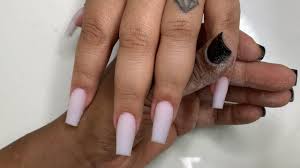 Maybe you would like to learn more about one of these? Short Coffin Milky White Acrylic Nails Youtube