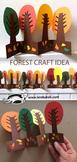 Krokotak Forest Craft Idea Forest Crafts Fall Crafts For Kids Fall Crafts