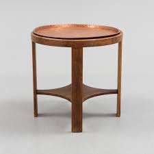46 +.66 x 2 + 1 x 2 = ~50. A Early 20th Century Jugend Oak Coffee Table With Copper Top Bukowskis