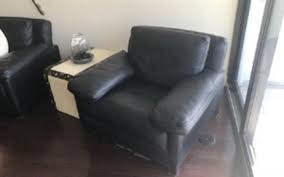 Mot de passe oublié ? Lot Art Roche Bobois Black Leather Armchair