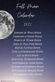 Full Moon Calendar 2021 Sturgeon Moon Full Moon Moon Calendar