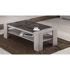 Cette table basse himalaya 4 pieds métal vous est présentée en chêne blanc avec son revêtu de céramique en couleur gris. Table Basse Contemporaine Chene Gris Talisman Matelpro