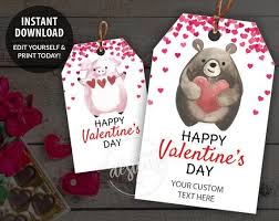 How to choose the best valentine gifts for her. Valentines Printable Gift Tags Editable Personalized Favor Etsy Gift Tags Printable Valentine Gift Tags Diy Editable Gift Tags