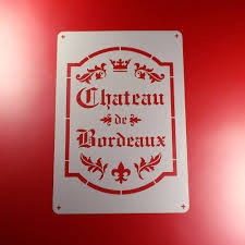 Schablone ausdrucken, ausschneiden (auch das feld in der mitte), auf rückseite der pappe legen und konturen nachzeichnen. Schablone Chateau De Bordeaux Rahmen Bs05