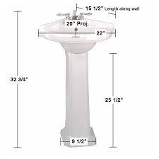 robot check corner pedestal sink