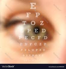Eye Test Vision Chart Blurred Effect