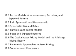 When implemented correctly, it is the practice of being able to take a positive and. Factor Models Announcements Surprises And Expected Returns Prezentaciya Onlajn