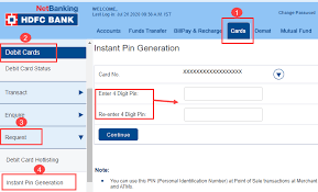 Your debit card pin will be generated. How To Change Generate Hdfc Bank Atm Pin Online Bankingidea Org