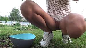 Flashing shaved pussy in the garden to my neighbors