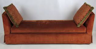 The daybed backless sofa in beige shades. Grand Scale Custom Backless Sofa Daybed For Sale At 1stdibs