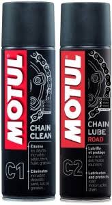 Motul C1 C2 Combo Chain Clean Lube Road Promo Pack Of 2 150 Ml Each Chain Oil 300 Ml