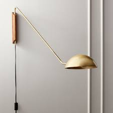 Mantis Swivel Wall Sconce Brass Reviews Cb2