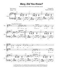 By pentatonix with letter notes sheet / chords for piano and keyboard. Mary Did You Know For 2 Part Choir Sa By Kathy Mattea Digital Sheet Music For Sheet Music Single Download Print H0 382511 6676 Sheet Music Plus