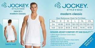 Jockey Men Modern Classic White Basic Undershirt 8823