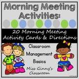 Maybe you would like to learn more about one of these? Morning Meeting Activities 2nd Worksheets Teachers Pay Teachers