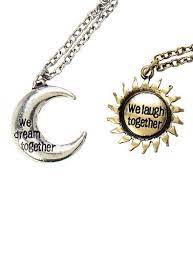 Bff Necklace Set Sun And Moon Bff Necklace Friendship Necklace Couple Necklace Best Friend Necklaces Best Friend Necklaces Friend Necklaces Bff Necklaces