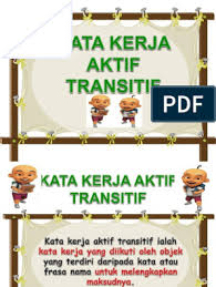 Nota ringkas kata kerja aktif transitif tahun 2. B9 Kata Kerja Aktif Transitif