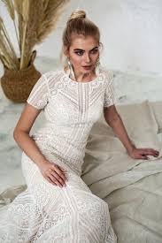 Boohoo australia's online dresses collection has everything from formal dresses to summer dresses in the latest trends! Short Sleeve Wedding Dress High Neck Wedding Dress Boho Etsy