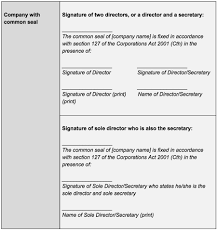 The company secretary will prepare the form 49, 48a & board resolution. 3 Ways For A Company To Validly Sign A Contract Legalvision