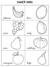 Frutas Y Verduras Para Colorear En Ingles Alimentos Para Colorear Frutas Para Colorear Frutas Y Verduras Imagenes