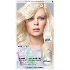 Hicolor is a permanent hair color brand by l'oreal technique that is specifically formulated for dark bases of… L Oreal Feria Absolute Platinums Hair Color Extreme Platinum Walmart Com Walmart Com
