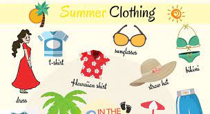 Images of clothes in summer season | imaganationface.org. Summer Clothes Vocabulary In English Fluent Land