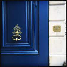 14 front door colors that will instantly add personality to your home. This Is The Door To The Chanel Boutique Vendome Paris Satin Oil Base Finish In Traditional French Royale Blue Painted Doors Blue Paint Exterior Paint Colors