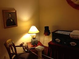 Replica Of Abraham Lincoln S Toe Pincher Coffin On Display At Restland Funeral Home In Dallas