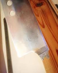 中子が折れてしまったので溶接して柄をつけます 研ぎ屋 谷中銀座 研ぎ陣 包丁 sharpning knife 中子 穴あき包丁 柄の修理 包丁 修理 溶接