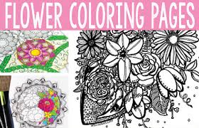 Since coloring these complex mandalas, owls, flowers, quotes, and enchanted garden scenes help me to relax and practice mindfulness, i decided to curate. Free Printable Flower Coloring Pages For Adults Easy Peasy And Fun