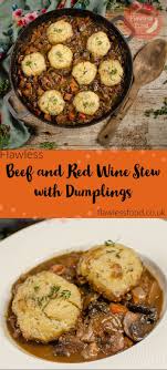Beef And Red Wine Stew With Dumplings Recipe Stew And Dumplings Stew Best Dinner Recipes
