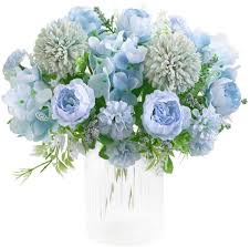 Check spelling or type a new query. Buy Kirifly Artificial Flowers Fake Peony Silk Hydrangea Bouquet Decor Plastic Carnations Realistic Flower Arrangements Wedding Decoration Table Centerpieces 2 Packs Blue Online In Nigeria B07wct7l3x