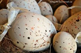 Bird Egg White With Brown Speckles Spray Painted Faux Easter Eggs With Images Spring Easter Eggs Easter Eggs Kids Easter Eggs