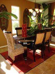 Rattan Furniture Tropical Dining Room Living Room Decor Country Tropical Living Room