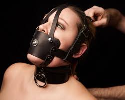 Leather Muzzle Gag. HEAVY DUTY VERSION. Unique bolt-thru Knob Panel.  Genuine Black Latigo Leather. - Etsy Australia